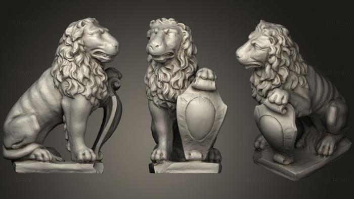 Статуэтки львы тигры сфинксы Орнамент со львом